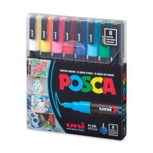 סט טוש POSCA 8 בחבילהPC 3M